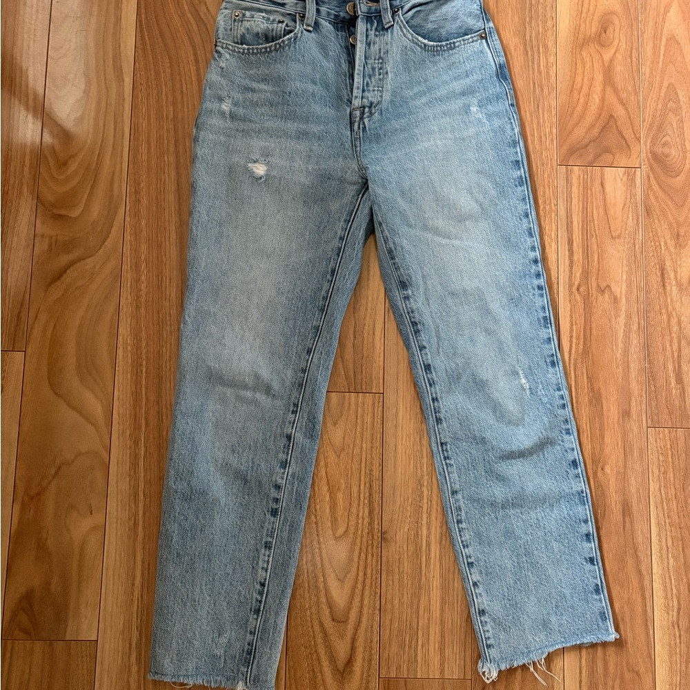 Pistola Light Wash High-Rise Straight Jeans
